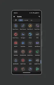 Pix Material Dark Icon Pack - скриншот 5