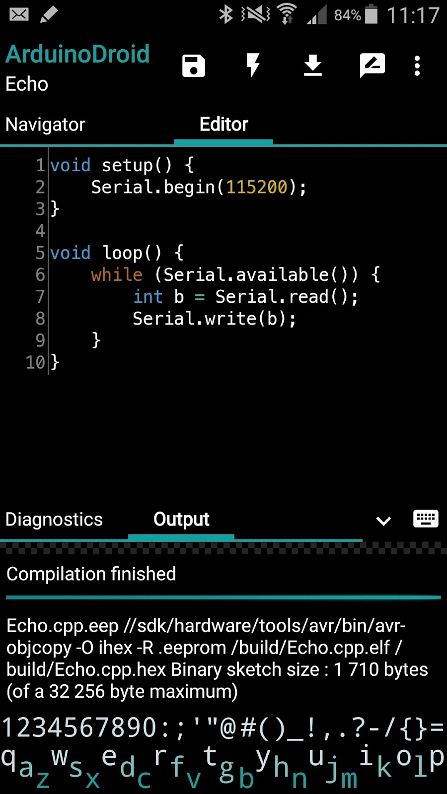 ArduinoDroid - Arduino/ESP IDE - скриншот 2
