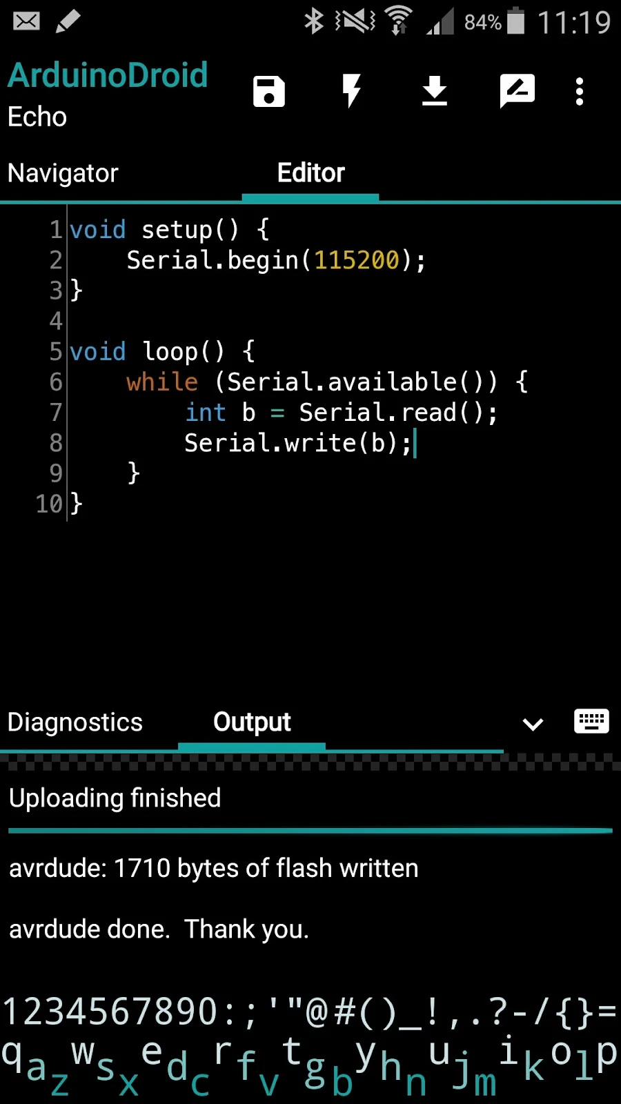 ArduinoDroid - Arduino/ESP IDE - скриншот 3