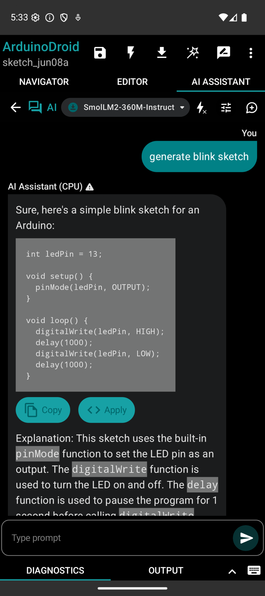 ArduinoDroid - Arduino/ESP IDE - скриншот 7