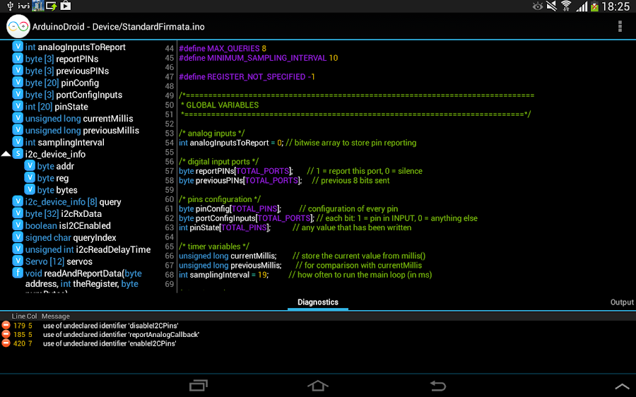 ArduinoDroid - Arduino/ESP IDE - скриншот 8
