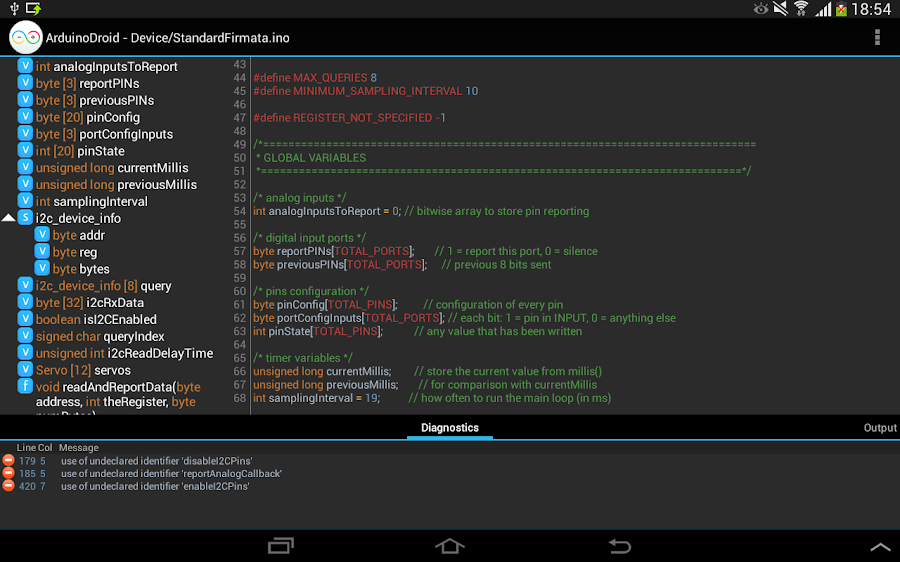 ArduinoDroid - Arduino/ESP IDE - скриншот 9