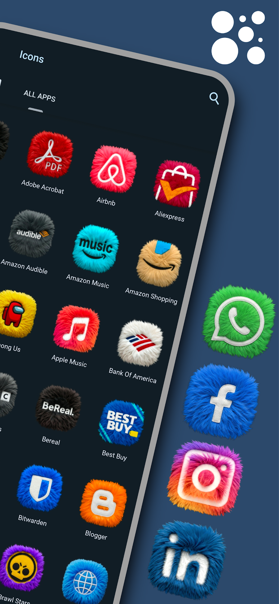 Fluffy Icons - One UI Style - скриншот 1