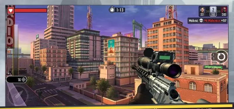 Pure Sniper: City Gun Shooting 500352 Мод меню - скриншот 2