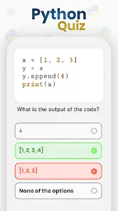 Python Quiz - скриншот 8