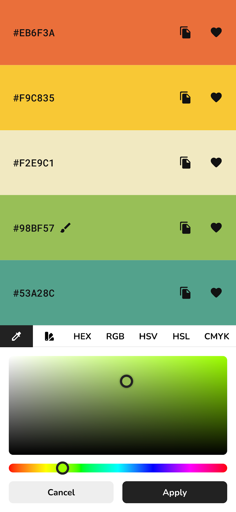 Pigments Color Palette Creator - скриншот 1
