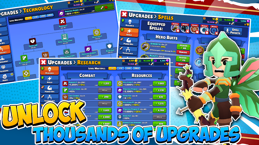 Idle Hero TD Tower Defense RPG - скриншот 2