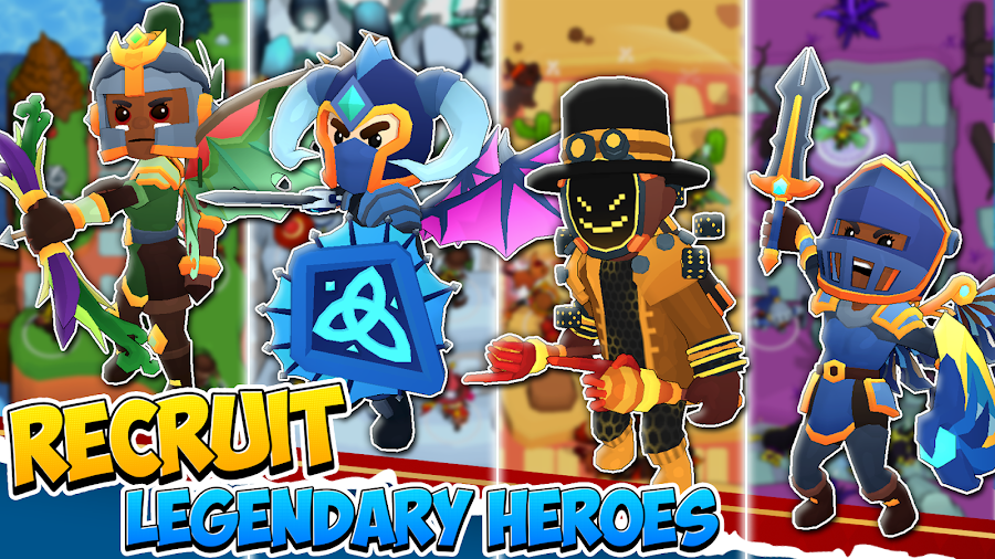 Idle Hero TD Tower Defense RPG - скриншот 5