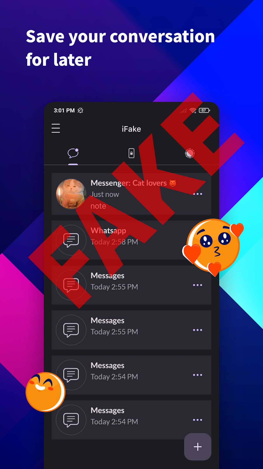 iFake: Fake Chat Messages - скриншот 2