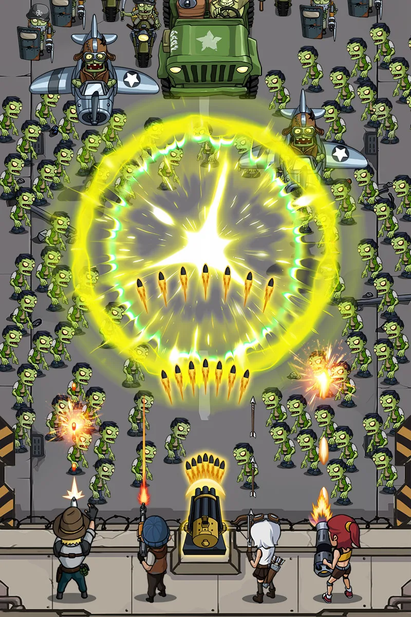 Zombie War - Idle TD game - скриншот 11