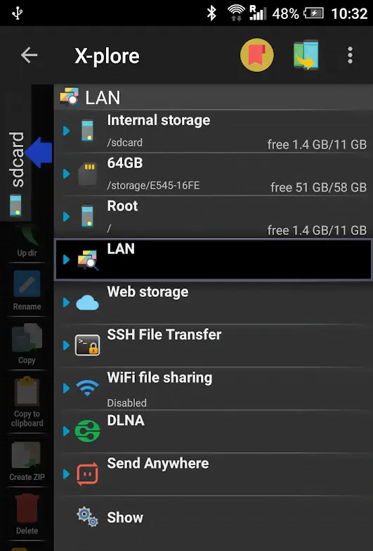 X-plore File Manager - скриншот 4