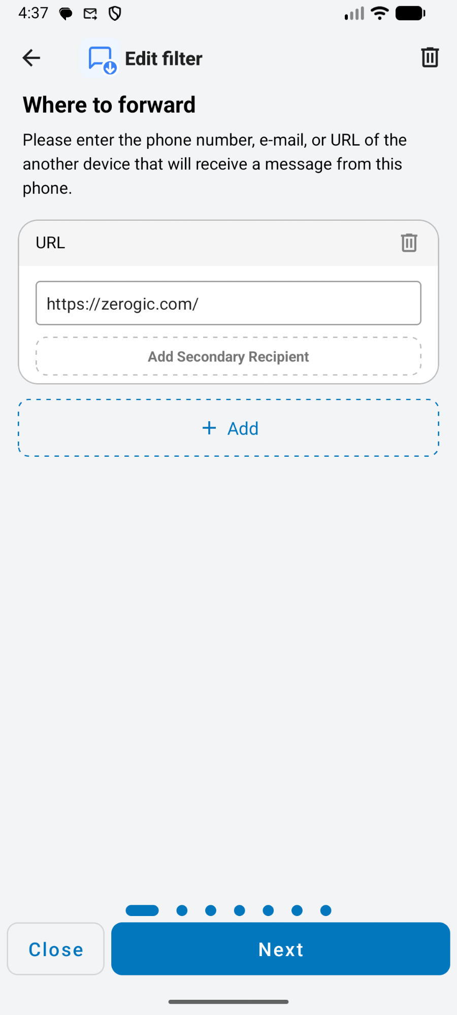 SMS Forwarder - скриншот 2